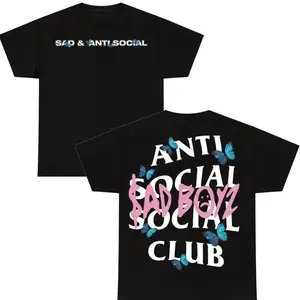 SadBoyz x Anti Social Tee, Anti Social Social Club Tshirt, anti social club x junior h, Sad Boyz Shirt, Gift For Fan, Top Womens Menswear