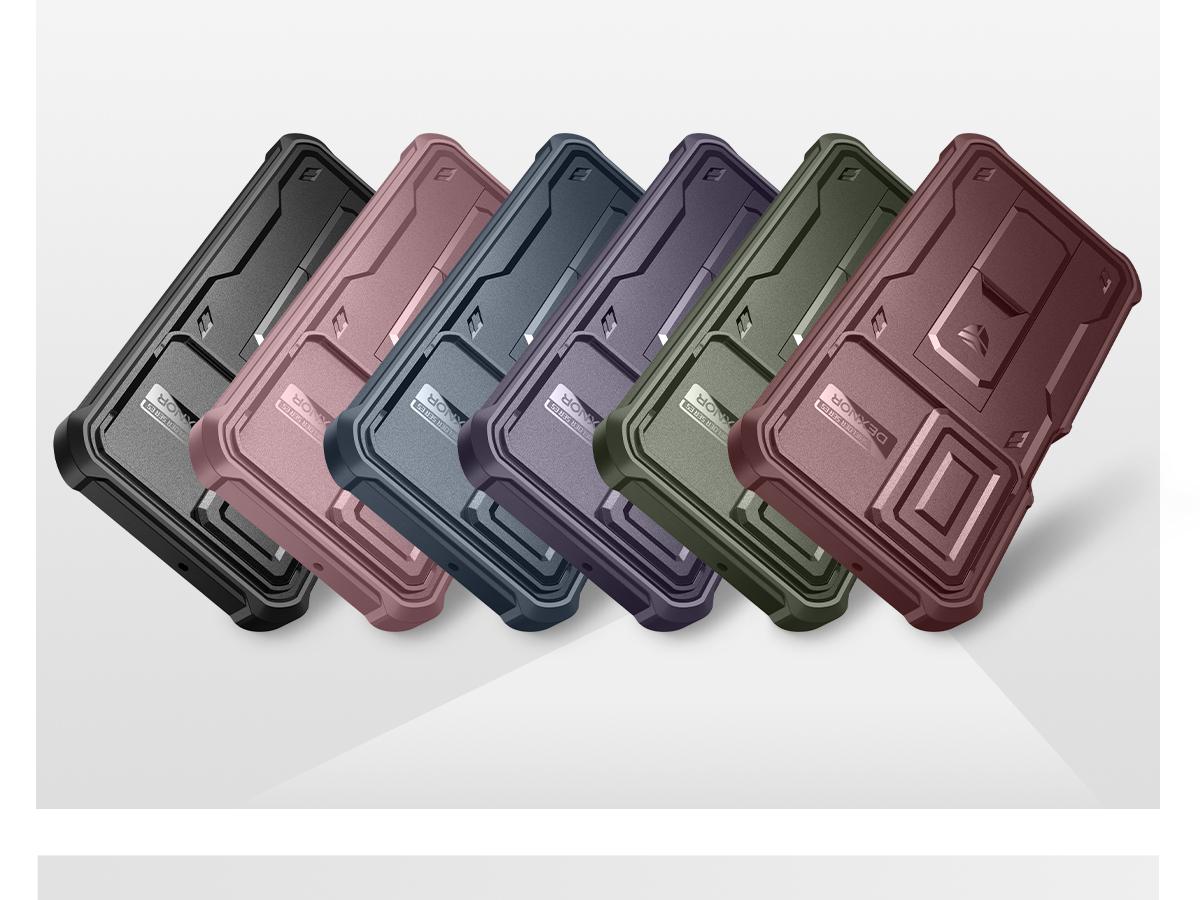 Dexnor for Samsung Galaxy A17-5G Case, [2 Front Frame] [Bulit-in Magnetic Slide Camera Cover & Kickstand] Heavy Duty Protection Shockproof Samsung A17-5G Case with Screen Protector, 6.7in