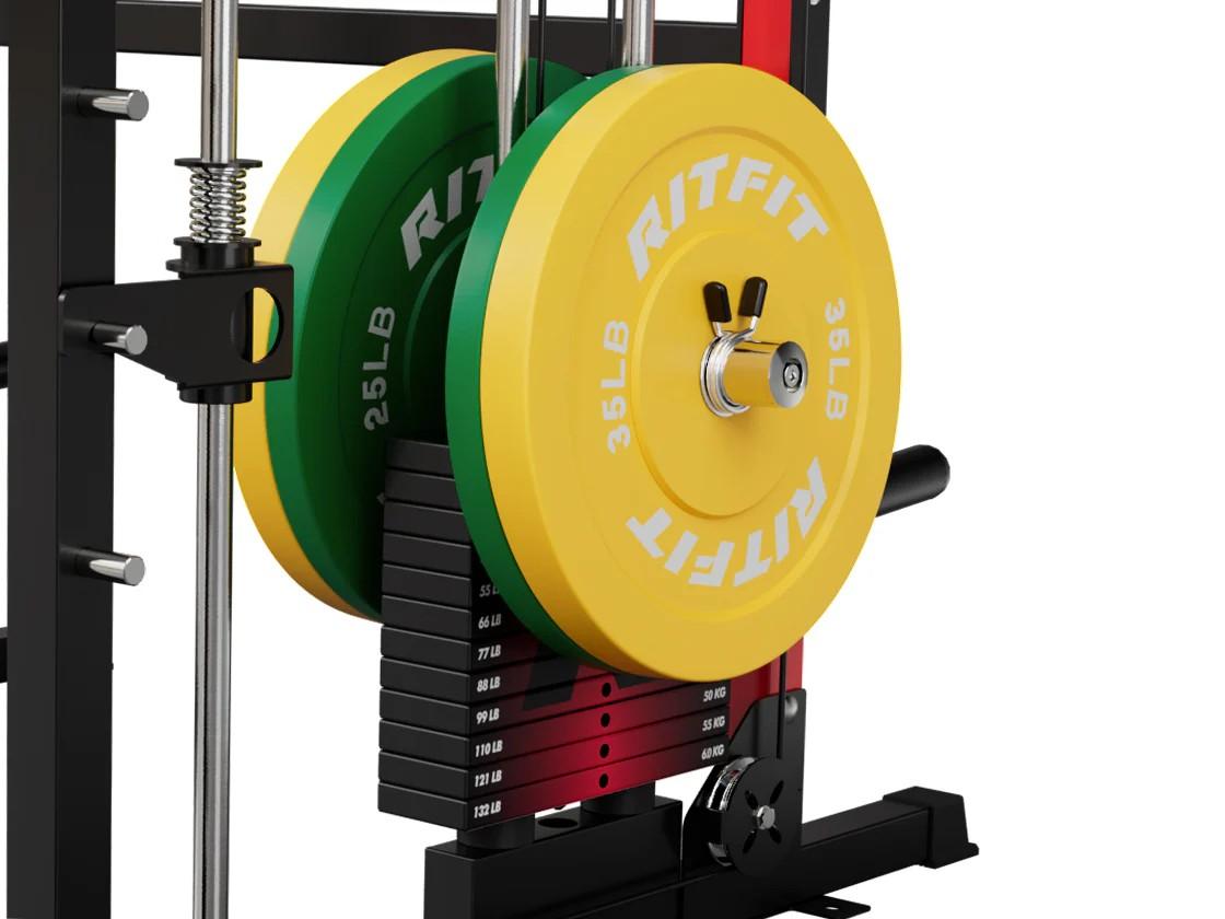 RITFIT RitFit WSM1 Weight Stack Set 264lbs for M1 PRO with Customizable Stickers & 5° Incline for Enhanced Workouts