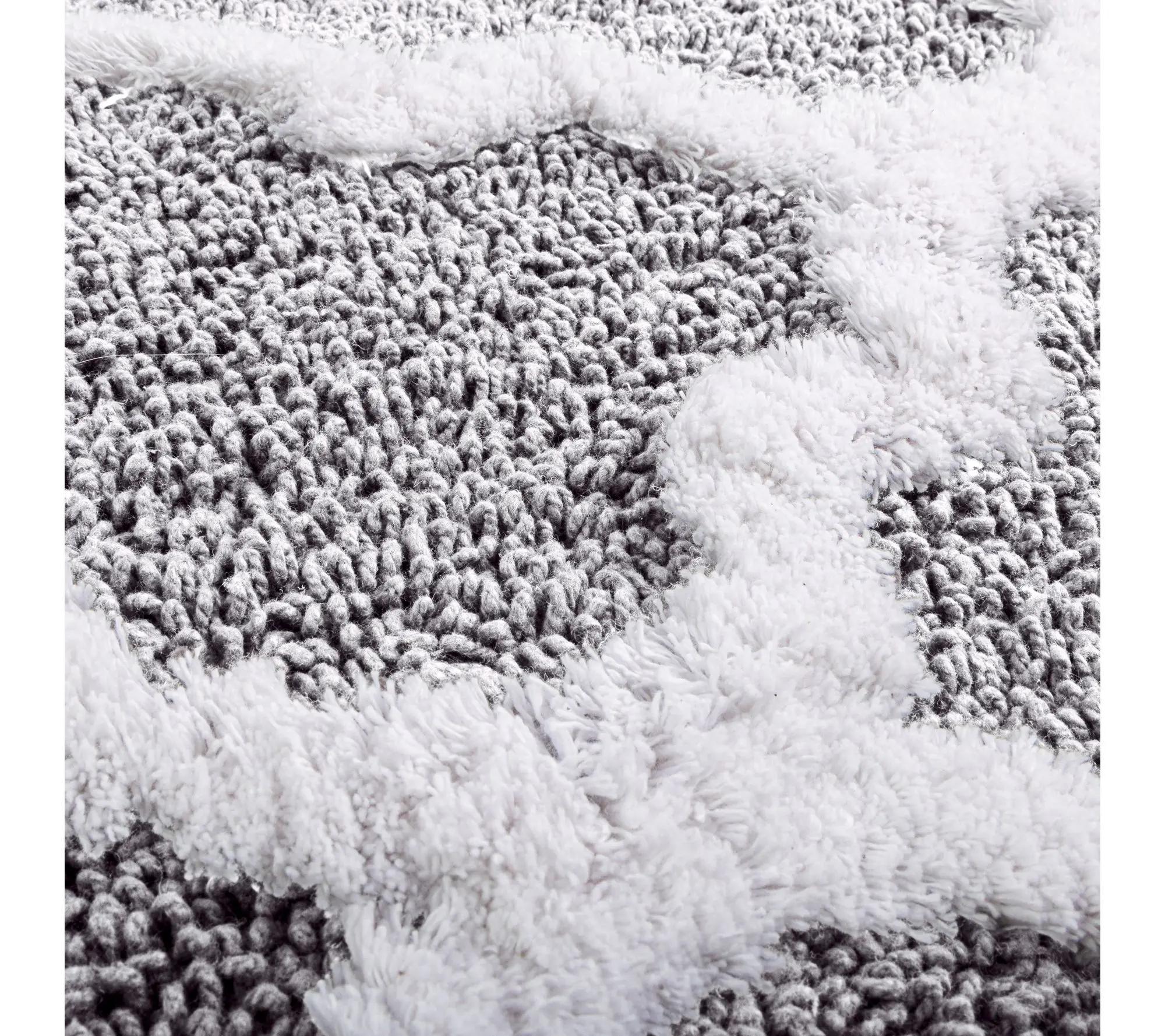 Lavish Home Bathroom Rug Slip Bath Mat Trellis Pattern