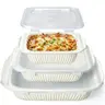 Artena Ceramic Casserole Bakeware Set with Lids - Rectangular Deep Baking Trays, White 5.1Qt/2.3Qt/1.1Qt Dishes, Oven-Safe Up to 500°F, Spill-Resistant Heat-Proof Handles, Durable, Dishwasher Safe, Golden-Brown Results for Holiday Feasts, Housewarmings