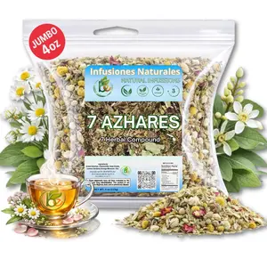 7 Azahares Herbal Tea 4 oz Loose Leaf Blend – Passion Flower, Valerian, Linden, Orange Blossom & Lemon Balm Herbal Tea, 100% Natural, Vegan, Non-GMO, Caffeine Free