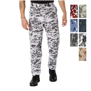 Rothco Digital Camo Tactical BDU Pants City Digital Camo - Men Camouflage Outdoor Cargo BDU Pant
