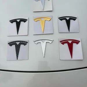 Tesla Model Y Model 3 Front Grille Rear Back Emblen Namebadge T logo Replacement