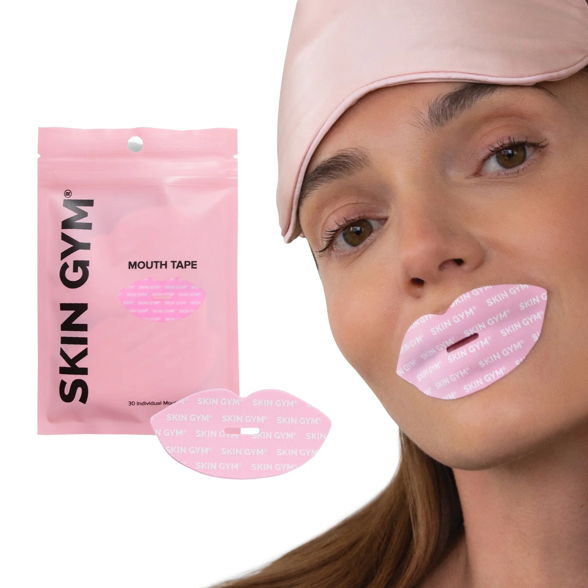 Skin Gym Mouth Tape for Sleep 30 Pack Overnight Mouth Taping | Nose Breathing Support Design & Comfortable Wear