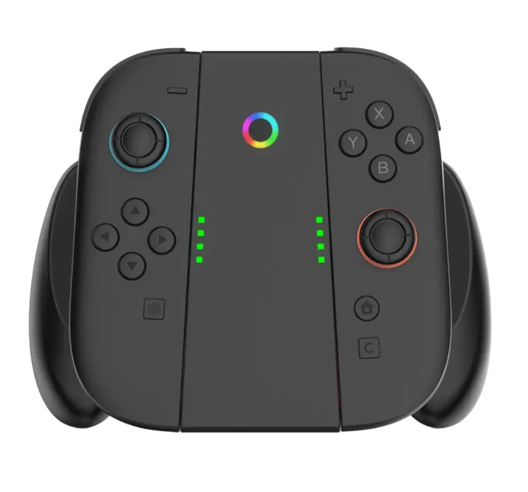 YUYIU Switch 2 Joy-Con Charging Grip Accessories - Portable Compact Custom Shell, Ergonomic Controller Handle with Fast USB Charging, LED Indicator, Play While Charging
