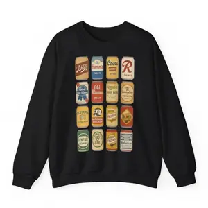 Retro Brewery Crewneck Sweatshirt, Unique Beer Lover Gift, Beer Graphic Sweatshirt, Unisex Beer Enthusiast Apparel  2