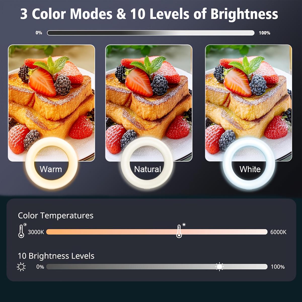 Adjustable 43" Tripod - 10" video lighting, Full Coverage - Suitable For Photography, Makeup, Group Selfies, Meetings, Live Streaming LED Light, With Flexible Phone Holder And Expandable Phone Stand, Suitable For Selfies And Video Recording#valentines day