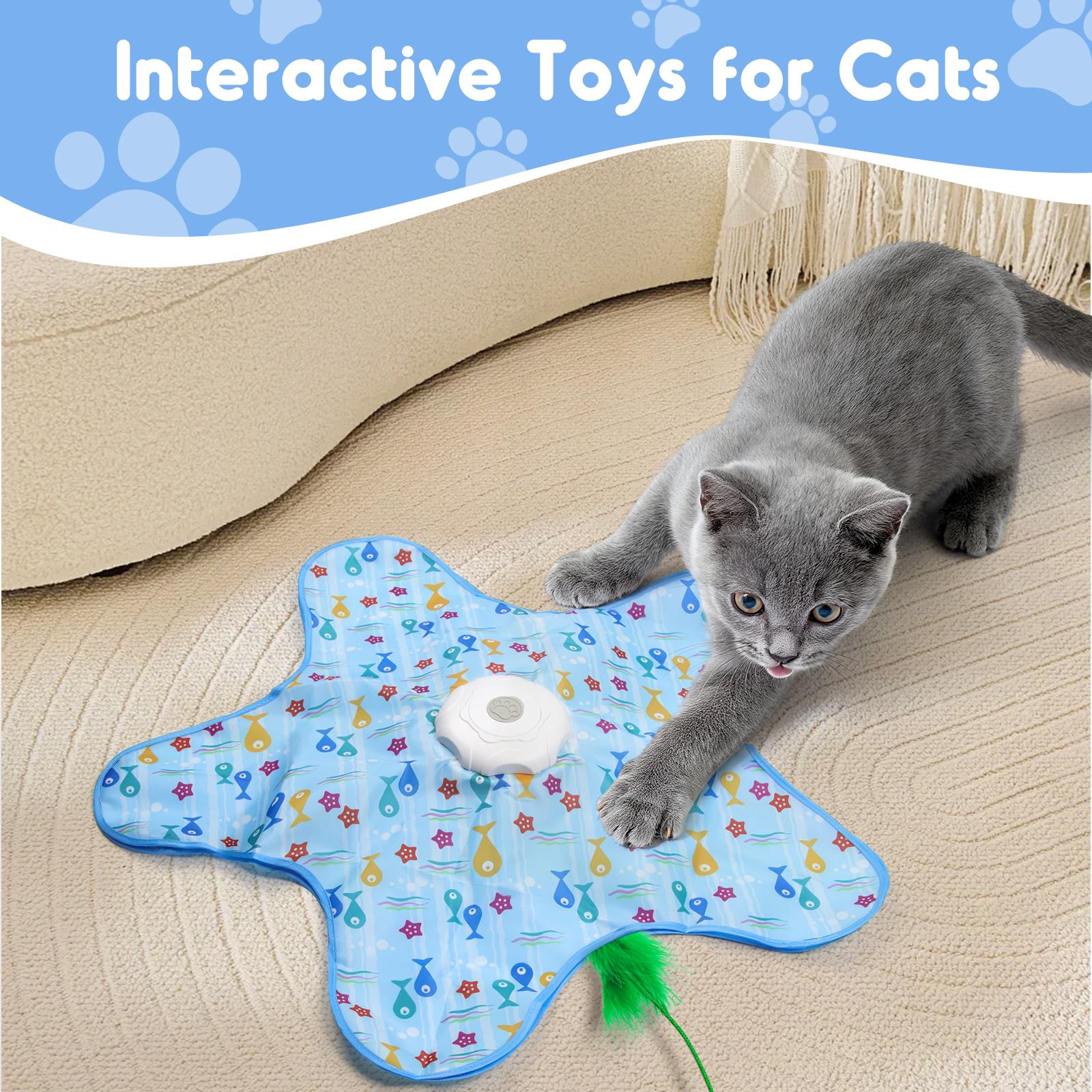 Interactive Unpredicatable Moving Feather Hunting Cat Toy , Hide and Seek Rechargeable Cat toy for bored cat,Automatic Chargeable,Indoor Exercise & Boredom Relief for All Breeds cats , Essential for Petlovers Interactive Unpredicatable Moving Feather Hunting Cat Toy , Hide and Seek Rechargeable Cat toy for bored cat,Automatic Chargeable,Indoor Exercise & Boredom Relief for All Breeds cats , Essential for Petlovers