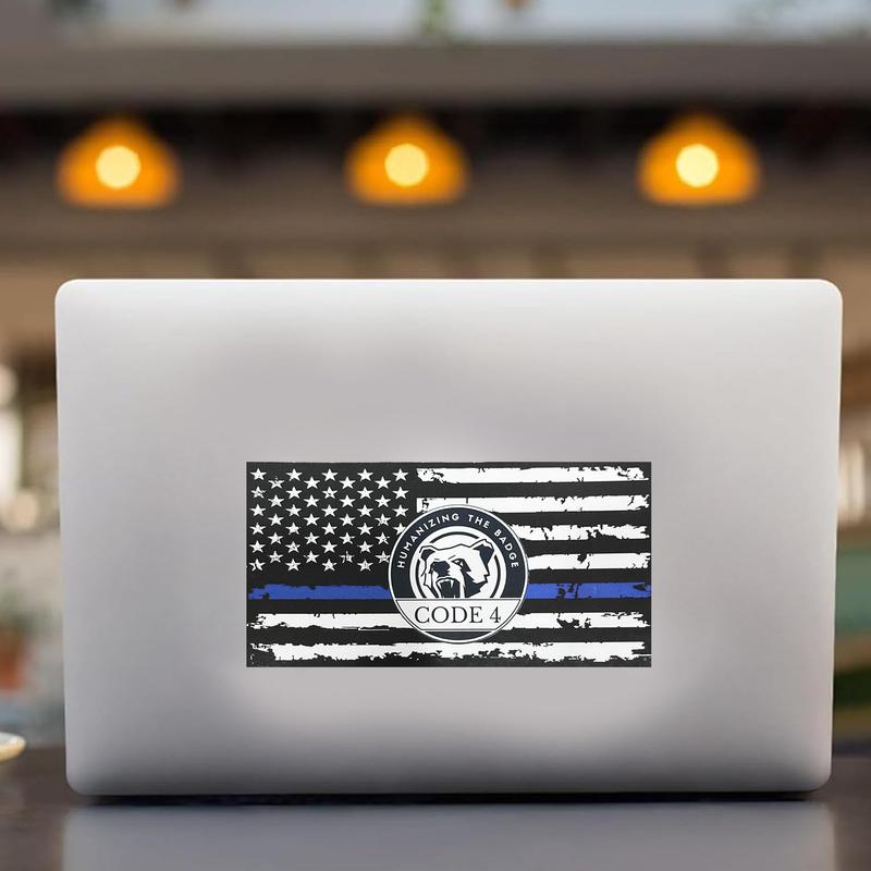 Thin Blue Line Police Sticker Patriotic Car & Laptop Decal Code 4 Humanizing The Badge 5 PCS High-Quality PVC Material Waterproof UV Protection Easy Installation Perfect for Cars Trucks Motorbikes Bumpers Windows Cabinets Walls Laptops Thin Blue Line Police Sticker Patriotic Car & Laptop Decal Code 4 Humanizing The Badge 5 PCS High-Quality PVC Material Waterproof UV Protection Easy Installation Perfect for Cars Trucks Motorbikes Bumpers Windows Cabinets Walls Laptops