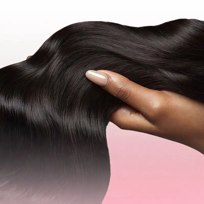 Tangle-Free Invisible Wavy Hair Extensions