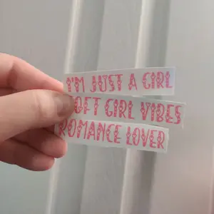 Cute Girlie Pink Stickers Lover Girl Romance Lover I'm Just a Girl Soft Girl Vibes Romance Lover