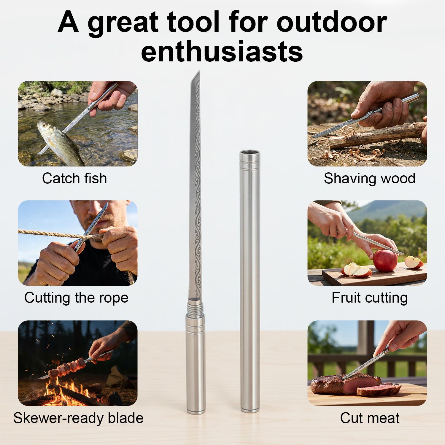 VAYWET Stainless Steel Mini Knife 1 Piece Set with Blade Handle, Durable Meat Steak Knife, 1 pack Sheath, Thickened for Various Kitchen Uses Cutting Utensils Blade for Camping EDC Essential Hiking Outdoor Compact, Travel-Friendly Design for Everyday Carry VAYWET Stainless Steel Mini Knife 1 Piece Set with Blade Handle, Durable Meat Steak Knife, 1 pack Sheath, Thickened for Various Kitchen Uses Cutting Utensils Blade for Camping EDC Essential Hiking Outdoor Compact, Travel-Friendly Design for Everyday Carry