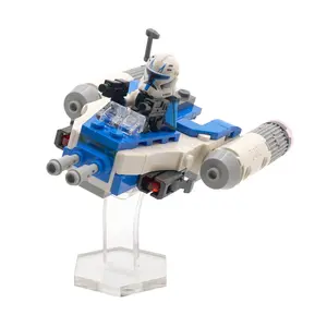 Acrylic Display Stand Compatible with LEGO 75391 Captain Rex Y-Wing (Microfighter) - Set Not Included