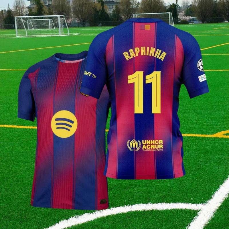 2526 Home Red  Blue Retro No.10 Short Sleeve Soccer  Football Jersey