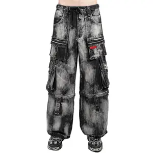 Tripp NYC Zip Lock Storm Wash Pants [Black Denim]