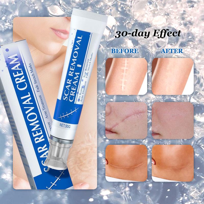 2 Professional Scar Removal Gels, Advanced Silicone Scar Removal Cream for Burn,Acne Old Scar Removal Cream for Face & Body | Fades Dark Scars