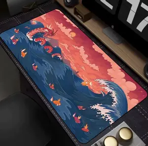 Shiny Gyarados Mouse Pad XL – Desk Mat – Shiny Gyarados Magikarp Ocean Art – Gaming Mousepad – Gamer Desk Setup, Anime Mouse Pad, Desk Mat, pc accessories.