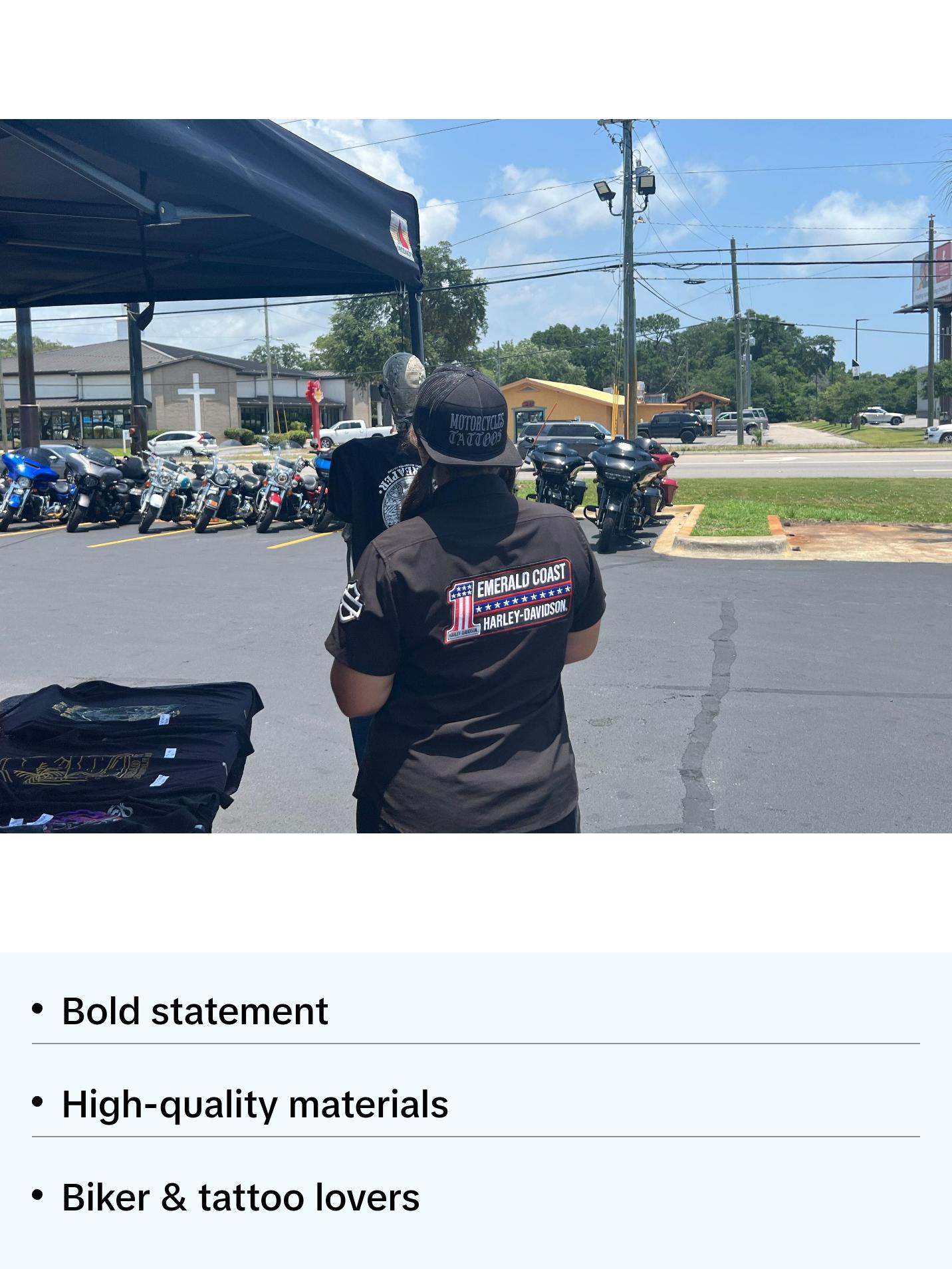 Motorcycles, Tattoos, Dark shit Trucker hat