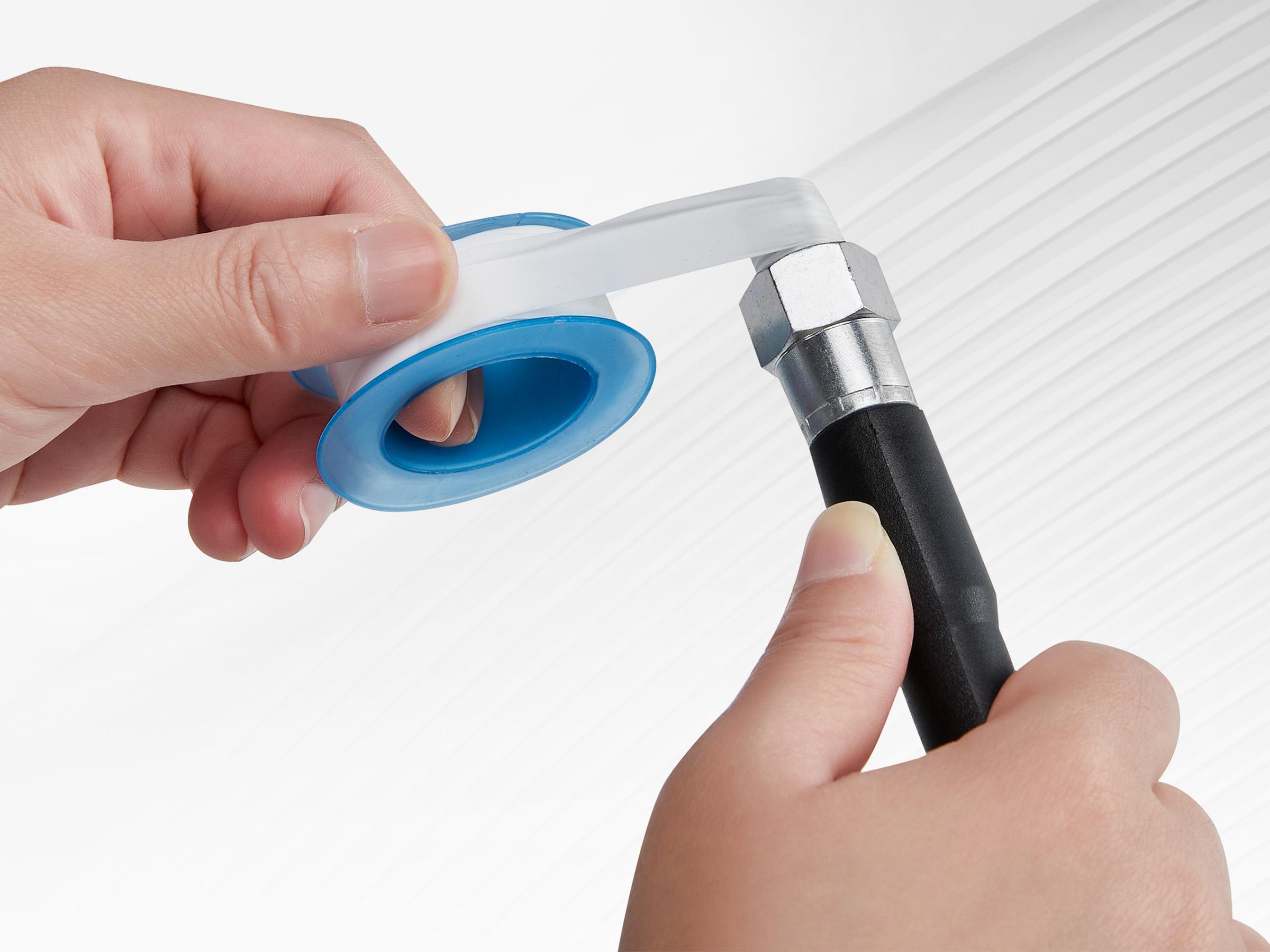 M MINGLE Sewer Jetter Kit for Pressure Washer 100 FT, Drain Cleaner Hose with Power Washer Wand, 1/4 Inch NPT Corner Rotating and Button Nose Sewer Jetting Nozzle, Orifice 4.0, 4.5