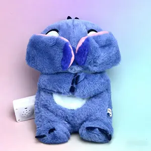 New Soothing Music Doll Breathing Toy Companion Sleep Aid Baby Children Plush Electronic Pet Teddy Bear with Realistic Breathing Action & Lighted Music Infant Sensory Gift