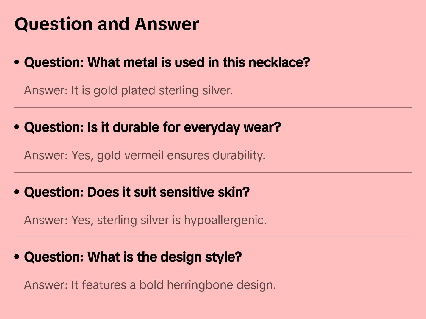 Bold Herringbone Necklace | Gold Vermeil