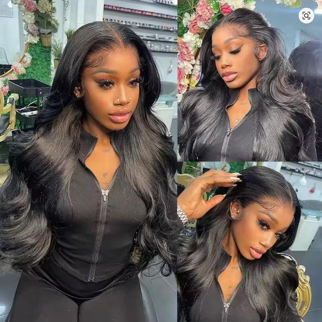 Bling Hair 180 Density Body Wave 13x6 HD Transparent Lace Front Human Hair Wigs For Women 13x4 360 Lace Frontal Brazilian Wigs Pre Plucke Gueless Wig