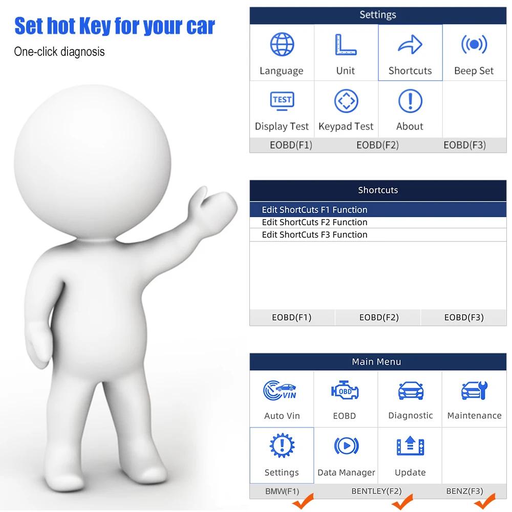 FOXWELL NT624 Elite Wireless OBD2 Scanner, Automotive Diagnostic Scan Tool with 8 Resets, ABS Bleeding, SAS/EPB/Oil Reset, Battery Registration, OBDII Code Reader for All Cars