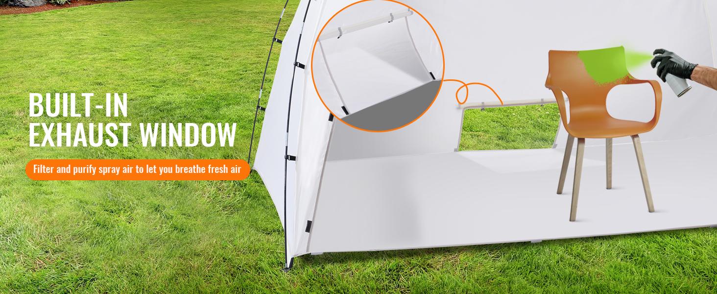 VEVOR Portable Paint Booth, TikTokShopBlackFriday, Larger Spray Paint Tent with Built-in Floor & Mesh Screen, Painting Tent Station for Furniture DIY Hobby Tool, 10x7x6ft Spray Paint Shelter VEVOR Portable Paint Booth, TikTokShopBlackFriday, Larger Spray Paint Tent with Built-in Floor & Mesh Screen, Painting Tent Station for Furniture DIY Hobby Tool, 10x7x6ft Spray Paint Shelter