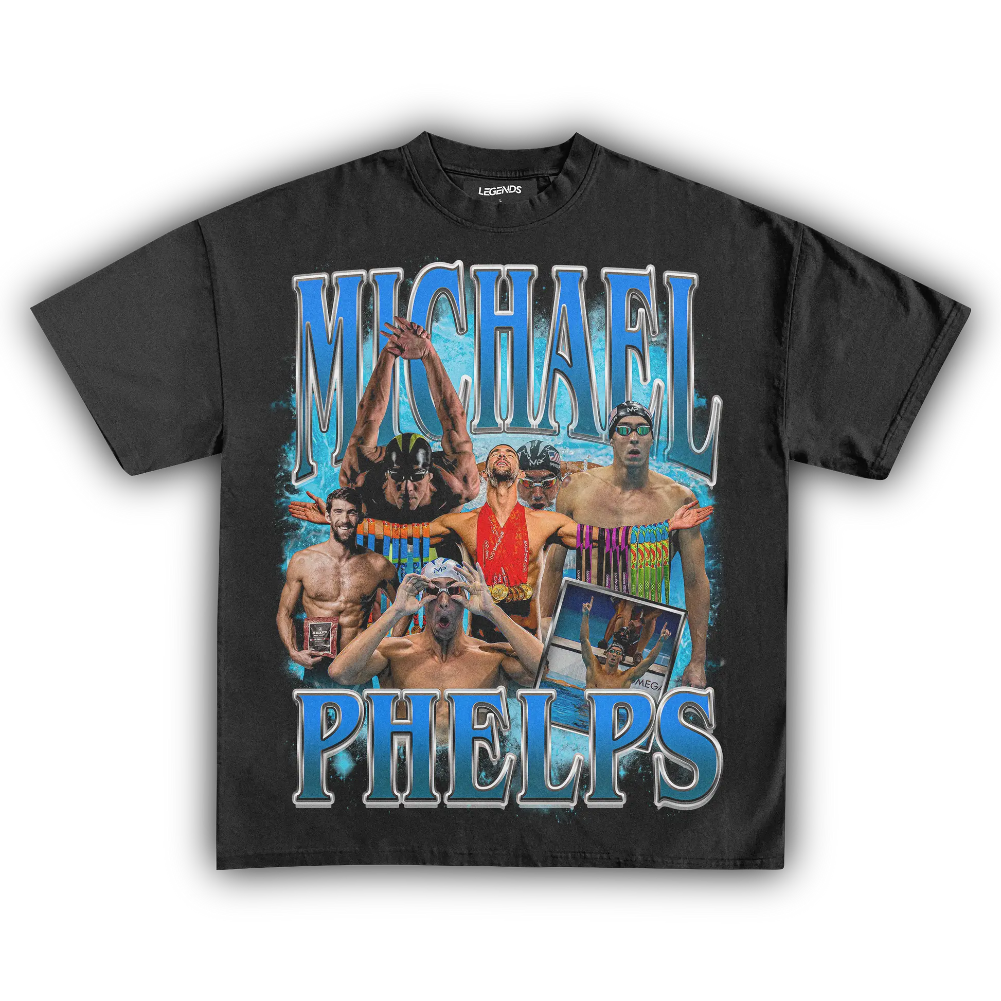 MICHAEL PHELPS GRAPHIC T-SHIRT, VINTAGE Y2K UNISEX, GIFT FOR FAN