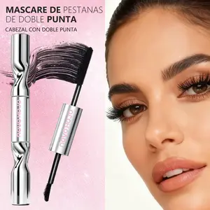 SHESHINE NOVO-Máscara de Pestañas 2 en 1: Volumen + Alargamiento - Resistente al Agua, Larga Duración - Efecto Pestañas Postizas para Latinas en USA