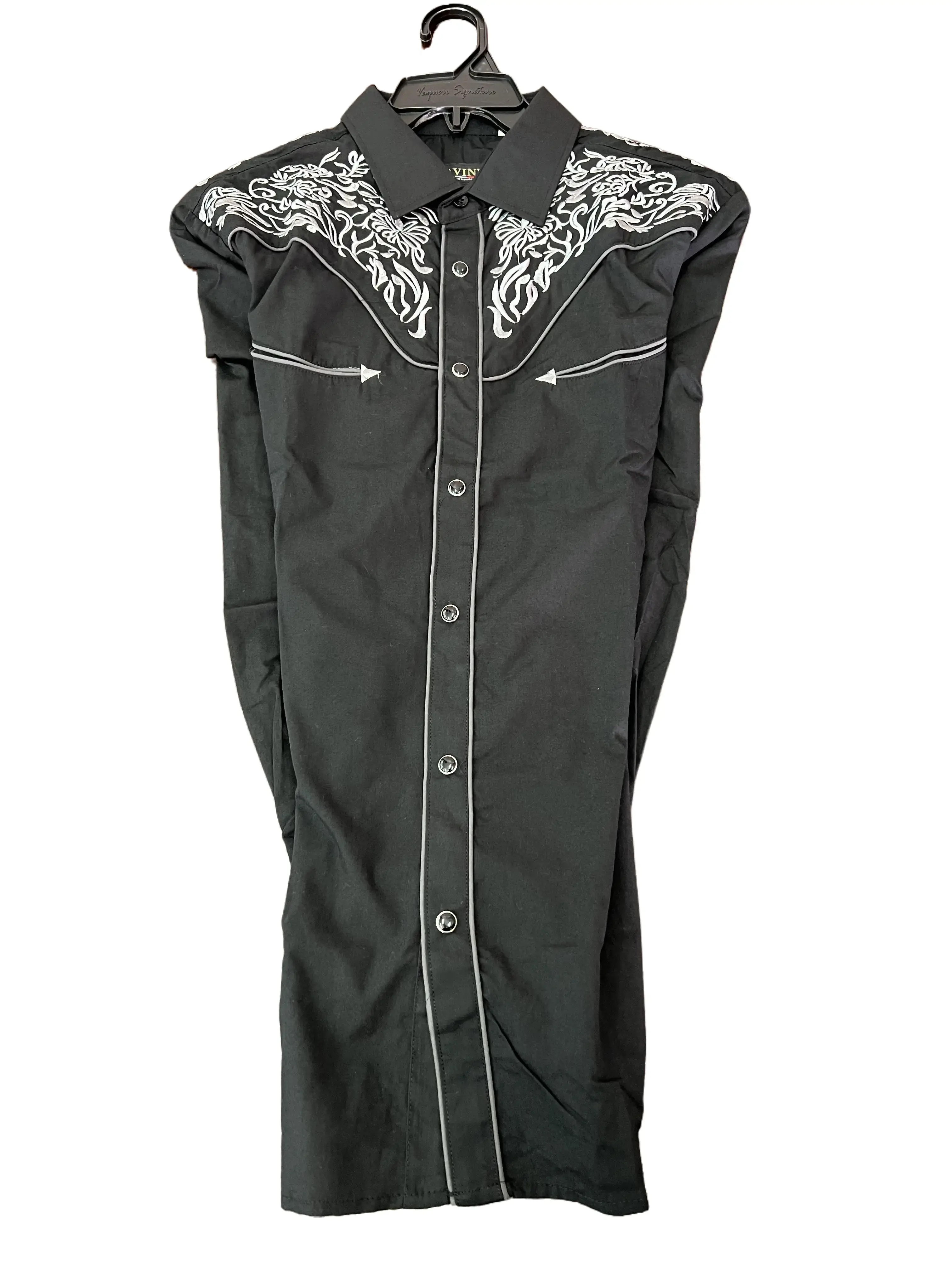 PAVINI SHIRT- WM022024- GREY/NEGRO- 02
