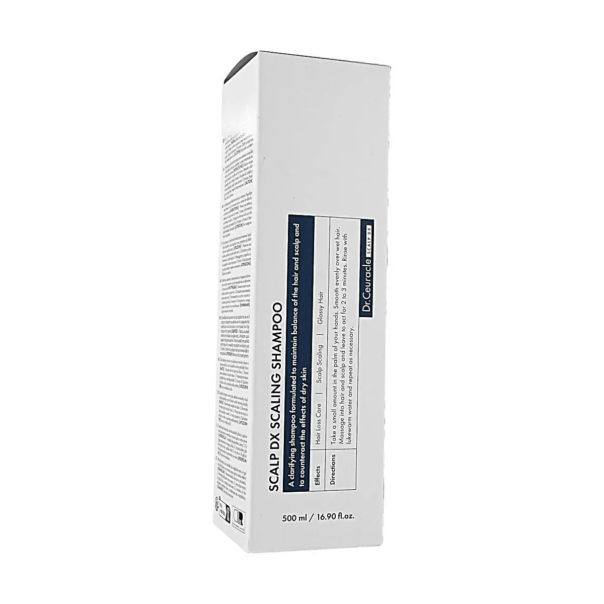 Dr.Ceuracle Scalp DX Exfoliating Shampoo - 500ml Single Bottle, Silicone Free, pH Balanced, Propolis Extract, Menthol-Enhanced Cooling Mint, Gentle Wash, Sensitive-Safe Korean Haircare for Scalp Relief