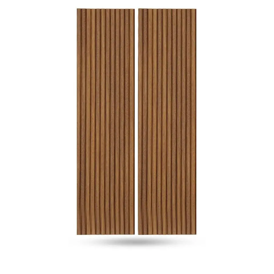 Flexible Tambour Wood Panels for Interior Walls Decorative Fluted Siding Cladding, Antique Maple 1" Standard Bead, Modern Wall Paneling, DIY Wall Covering, Acoustic & Soundproof Feature, Easy Install, Home Office, Living Room & Bedroom Wall Decor