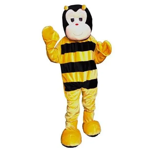 212 MAIN Adult Bumble Bee Cheerleader Mascot Costume - 1 Size Fits Most, Jumpsuit with Attached Mitts, for Cheerleading, Outdoor Activities, Party, Polyester, Full Body, Gloves, Standard, Fits Most Sizes, Waist 60In, Outdoor Recreational