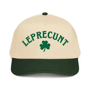 Funny Leprecunt Hat St Patricks Day Embroidered Cap Irish Shamrock Hat Unhinged St Patty’s Day Outfit Lucky Clover Baseball Hat Gift