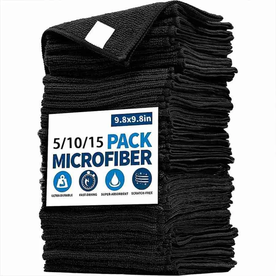10-Count Washable Magic Microfiber Cleaning Cloths, Thick Streak-Free Multipurpose Rags, Microfiber Towel for Home, Kitchen, Car & Home Ready Glossy Surface Wipe, Reusable Cloth