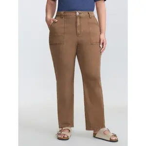 【Summer Turn-Up】【Tummy control】BlOOMCHIC plus size Stretchy Patch Pockets Skinny-Fit Jeans [M-6X] 2026 Summer Pick for Mother's Day