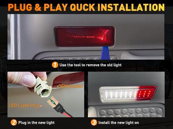 Nilight 2PCS LED Interior Door Panel Light Courtesy Lights White and Red Plug and Play Compatible with Ford F250 F350 F450 F550 Super Duty 1999-2007 Excursion 2000-2005 dealsforyoudays
