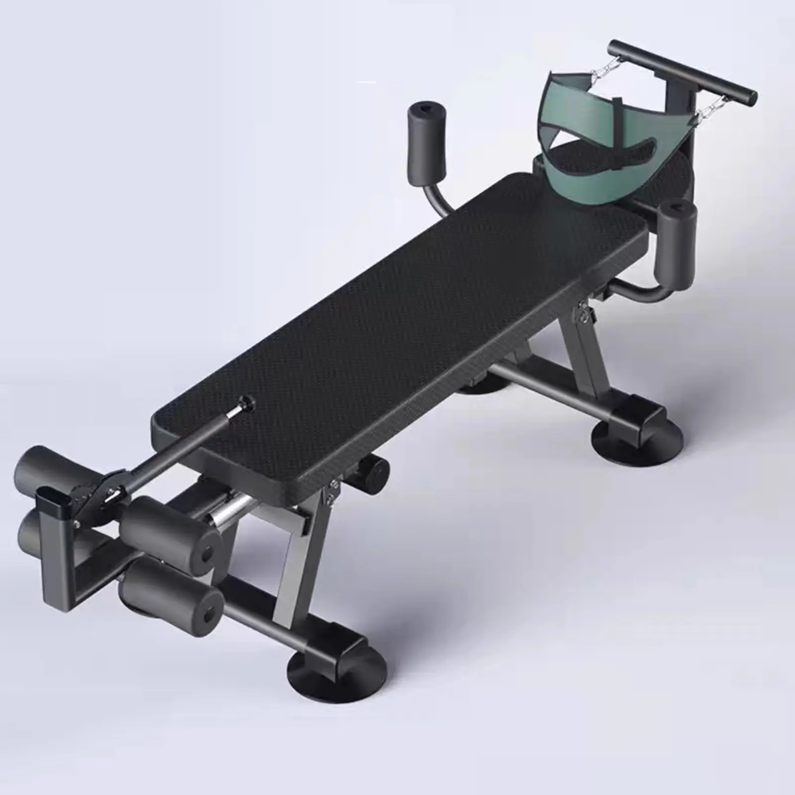 Electric Lumbar Traction Bed - Compact, Auto-Adjusting Manual Massage Tool with Button Operation, Back & Neck Decompression Stretcher, Full-Body Stretch Portable Traction Device