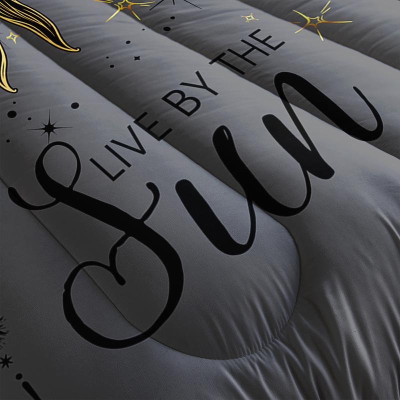 3pcs King Queen Comforter Set, Couple Duvet Set for Girls and Adults Bedroom or Guest Room Decor, Reversible Soft All Seasons Comforter Machine Washable Microfiber Quilt with 2 Pillowcases , Gifts for the Family