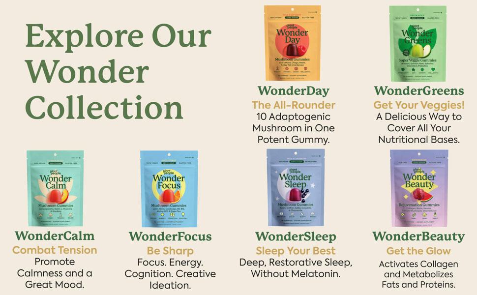 WonderGreens Veggie Gummies by Plant People - Zero Sugar, Super Greens and Probiotic Gummy Supplement - Improve Gut Health and Immunity WonderGreens Veggie Gummies by Plant People - Zero Sugar, Super Greens and Probiotic Gummy Supplement - Improve Gut Health and Immunity