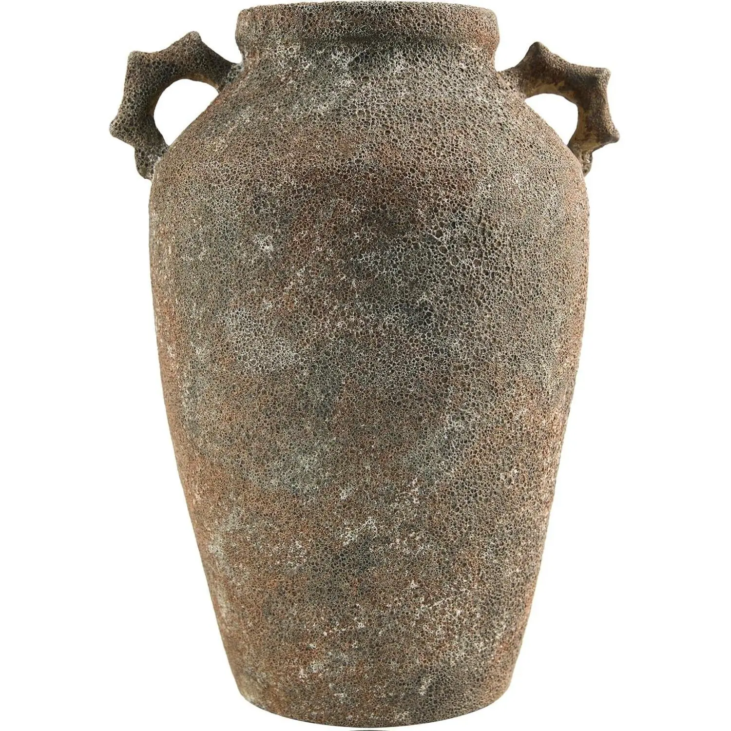 Livabliss x Galey Alix Abbie Decorative Ceramic Flower Vase - Global Styled Contemporary Rust Glazed Home Decor Accent, 2 Sizes (100+ cm/Above 100 cm Option), Easy to Clean Wall Vase for Fillers