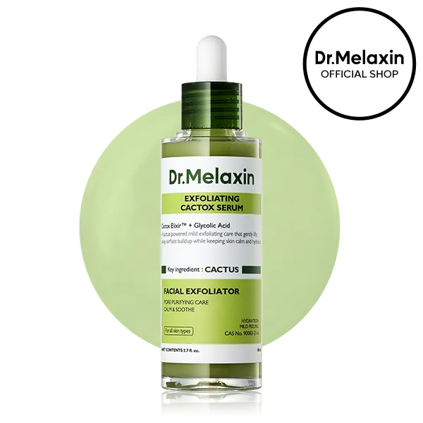 [Dr.Melaxin Official] Peel Shot Exfoliating Cactox Serum with AHA & PHA for Blackhead & Whitehead Improvement and Pore Tightening