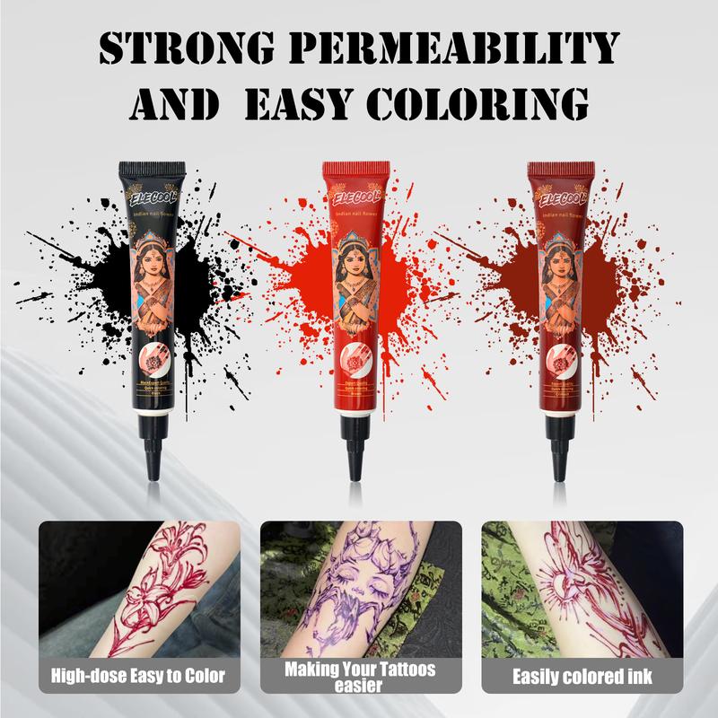 (Pack of 6) 25g-100% Fresh Natural Henna Cones | Original Henna Blend | Plant Based Temporary Tattoos |Two Colour Choose | Makeup Cosmetic (Pack of 6) 25g-100% Fresh Natural Henna Cones | Original Henna Blend | Plant Based Temporary Tattoos |Two Colour Choose | Makeup Cosmetic