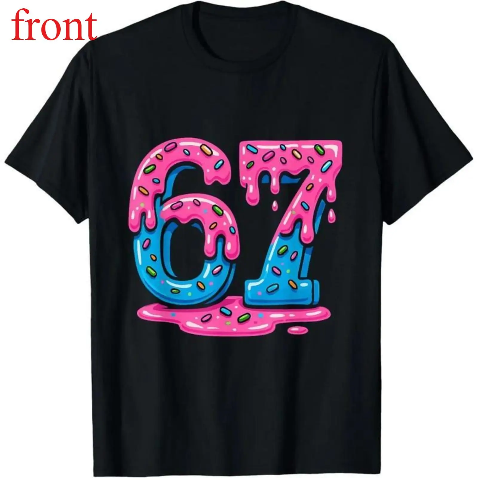 [100% Cotton] Six Seven Meme Ice Cream Drip T-Shirt