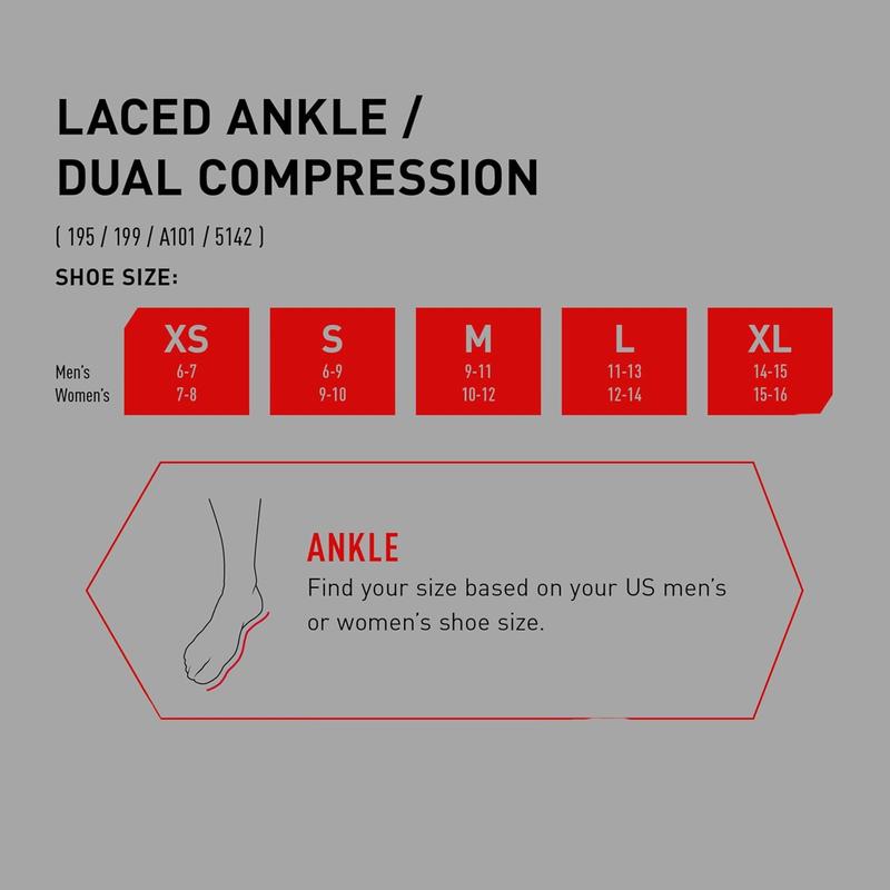 Ultralight Lace-Up Ankle Brace for Sprains | Figure 8 Support & Stabilizer | Adjustable Ankle Brace for Men & Women