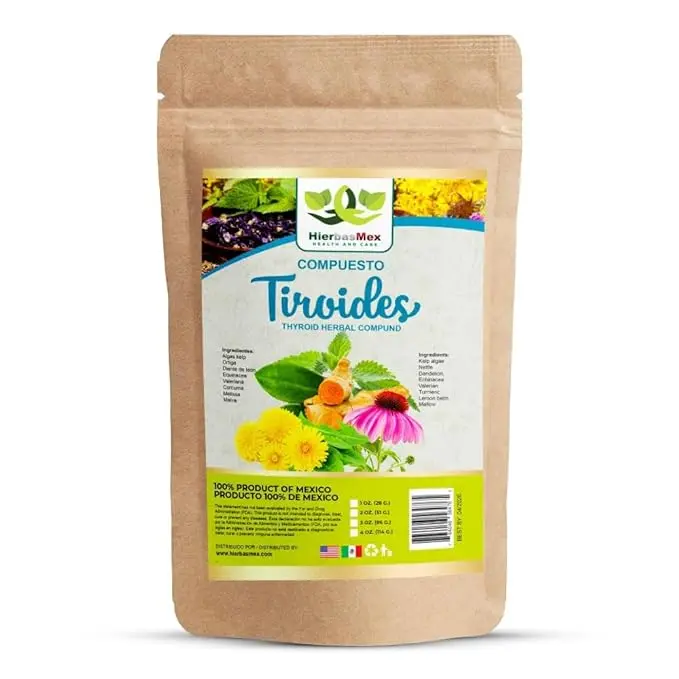 Compuesto Tiroides Thyroid Te Herbal Tea 4 oz.-113g Natural Mexican Herb Hierba Wild Crafted