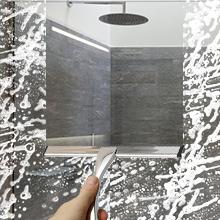 【NewYear2026】Stainless Steel Shower Squeegee for Bathroom – 10 Inch All-Purpose Glass Door, Window, Mirror & Tile Cleaner with 2 Adhesive Hooks, Silver