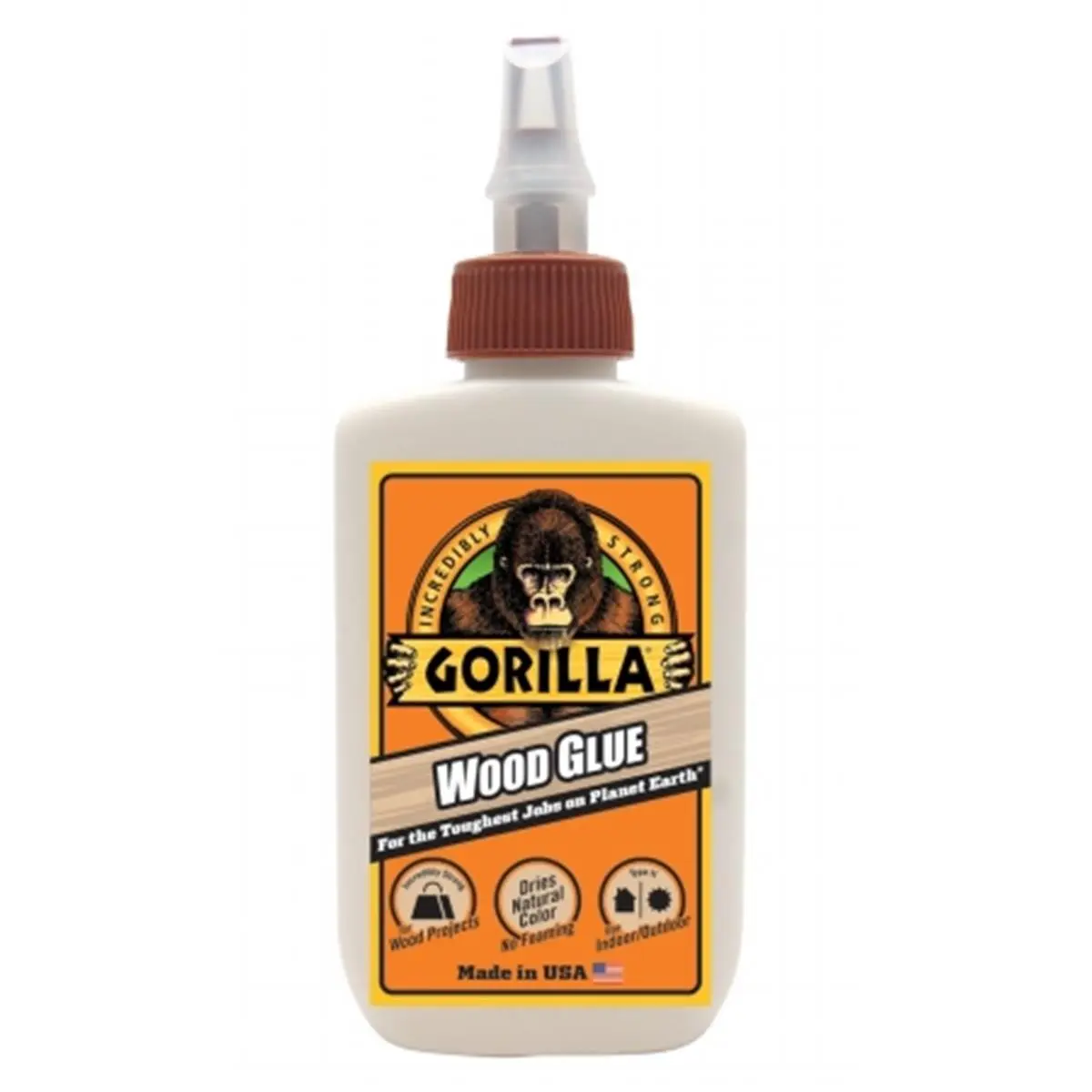 The Gorilla Glue 6202003 Gorilla Wood Glue- 4 oz